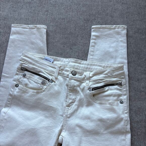 R13 Boy Cream Skinny Jeans - Picture 2 of 5